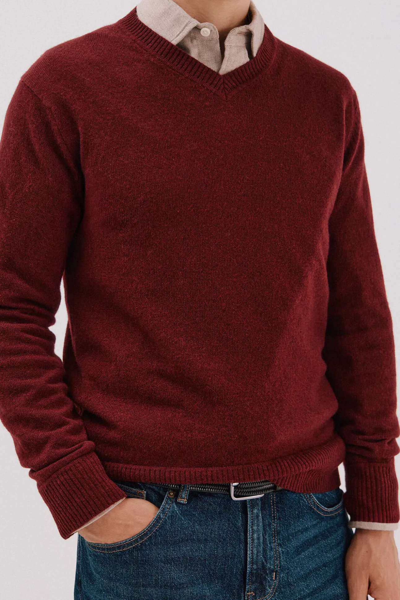 Jersey lana lambswool pico redondo