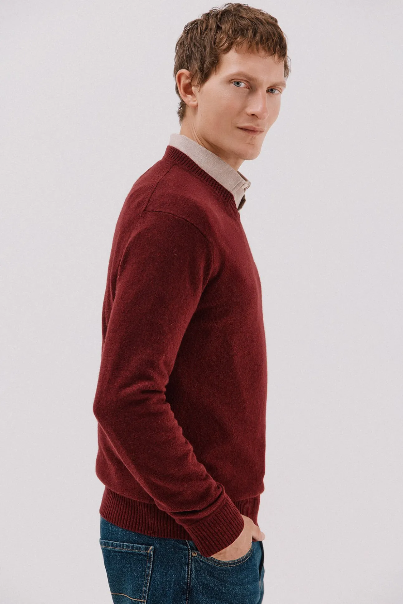 Jersey lana lambswool pico redondo