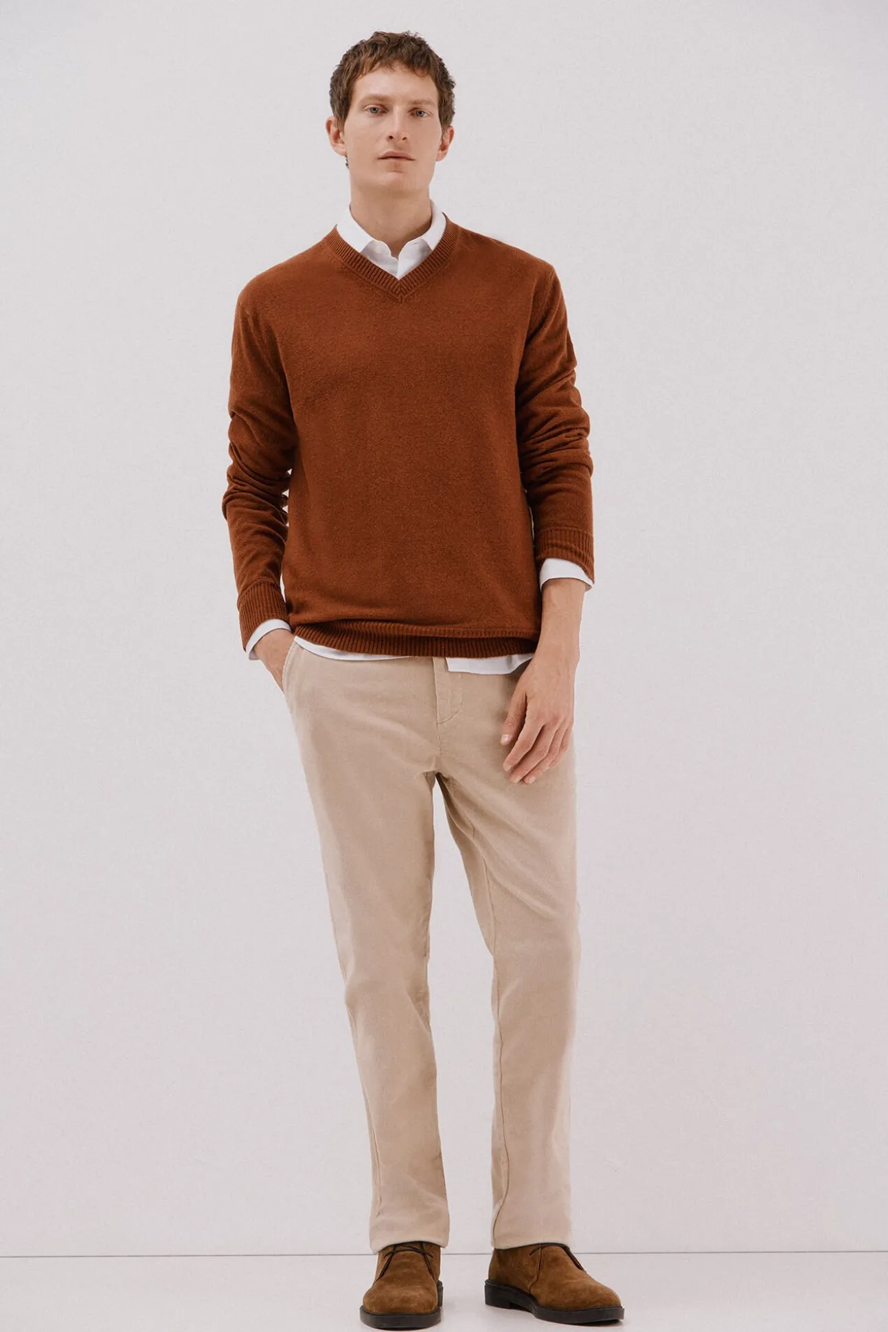 Jersey lana lambswool pico redondo