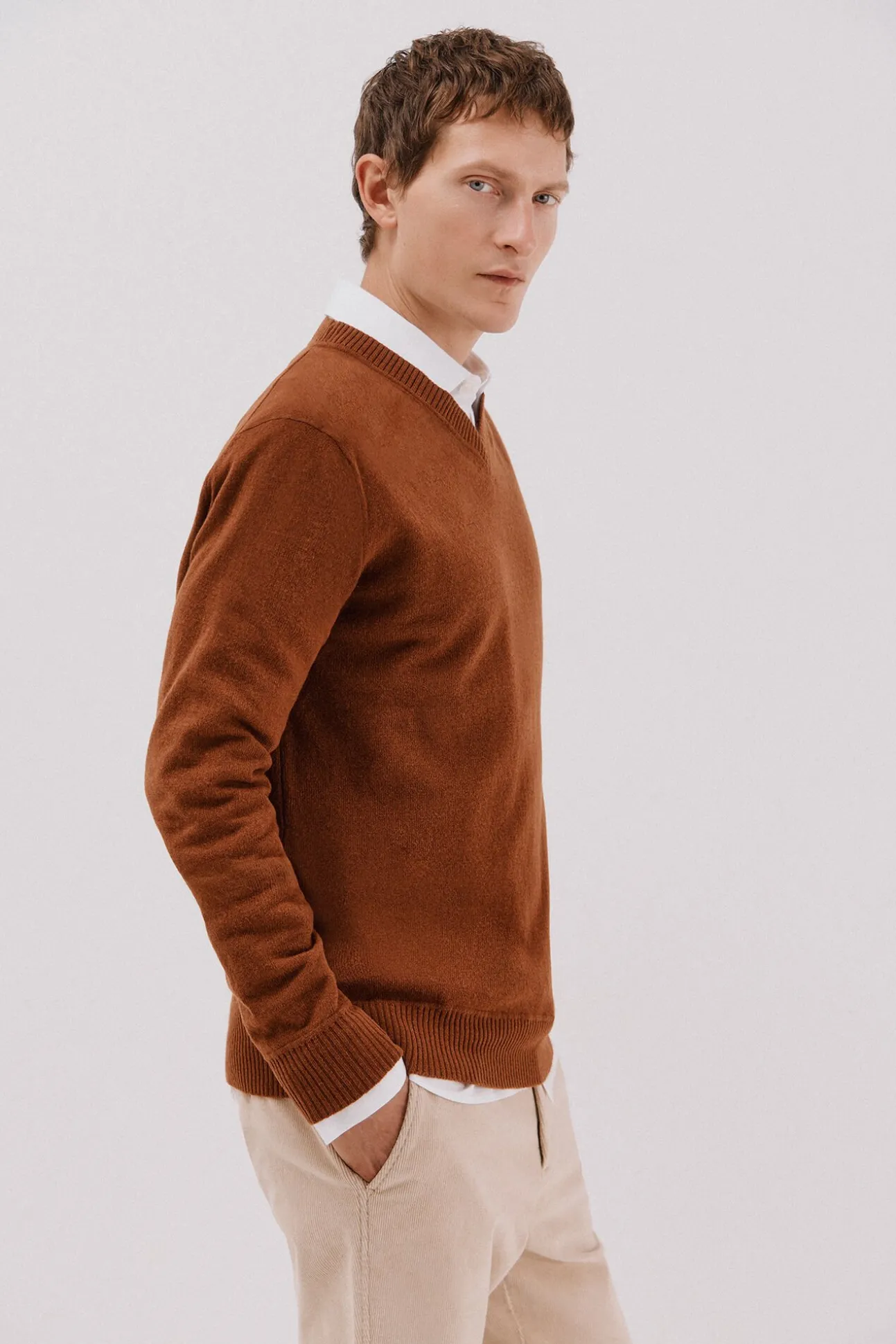 Jersey lana lambswool pico redondo