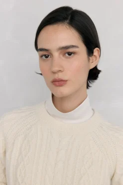 Jersey lana premium ochos y trenzas