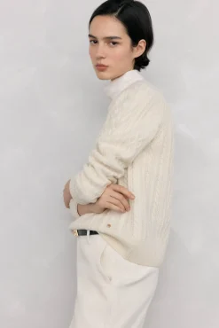 Jersey lana premium ochos y trenzas