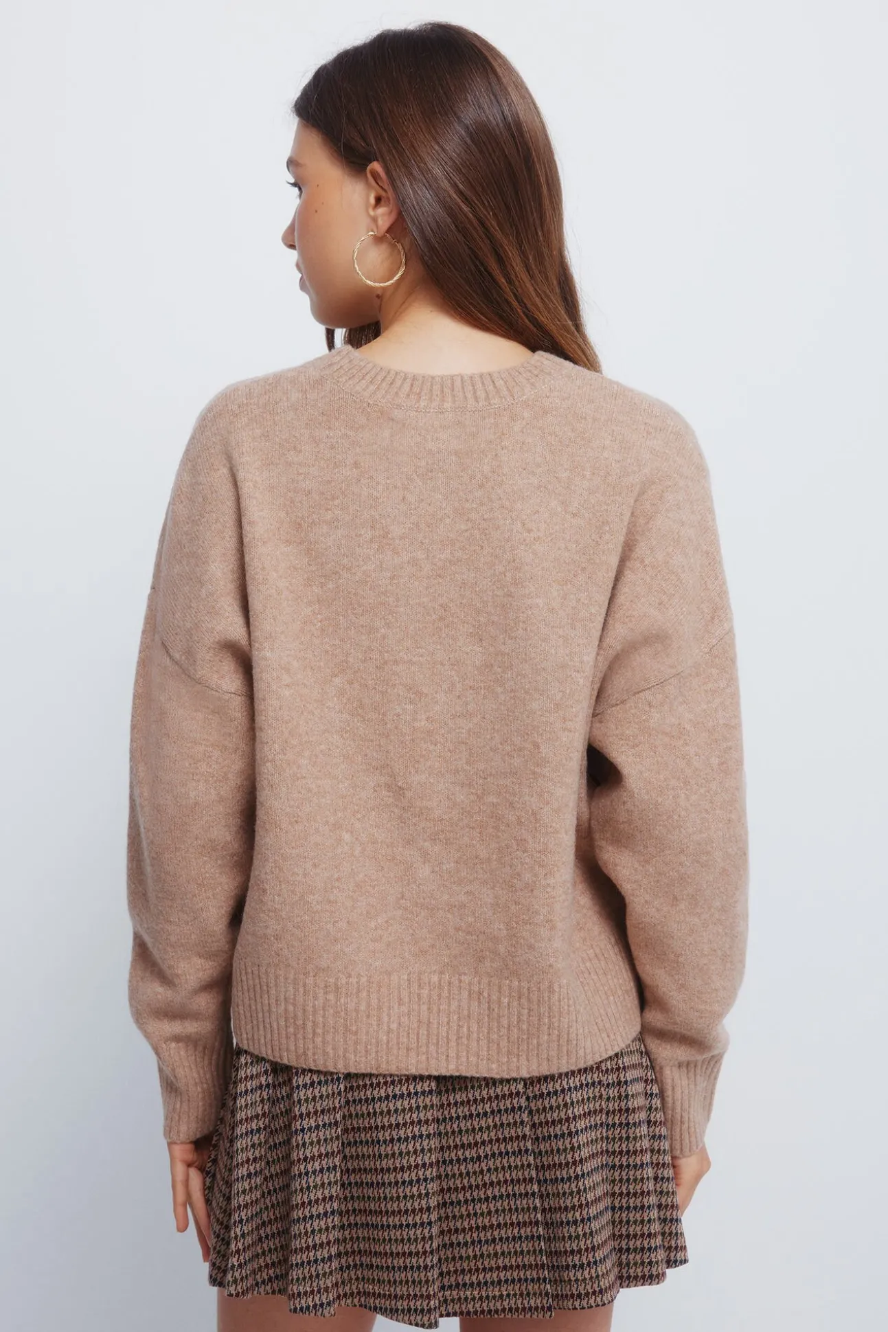 Jersey liso cuello redondo