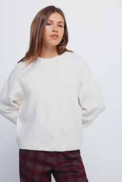 Jersey liso cuello redondo