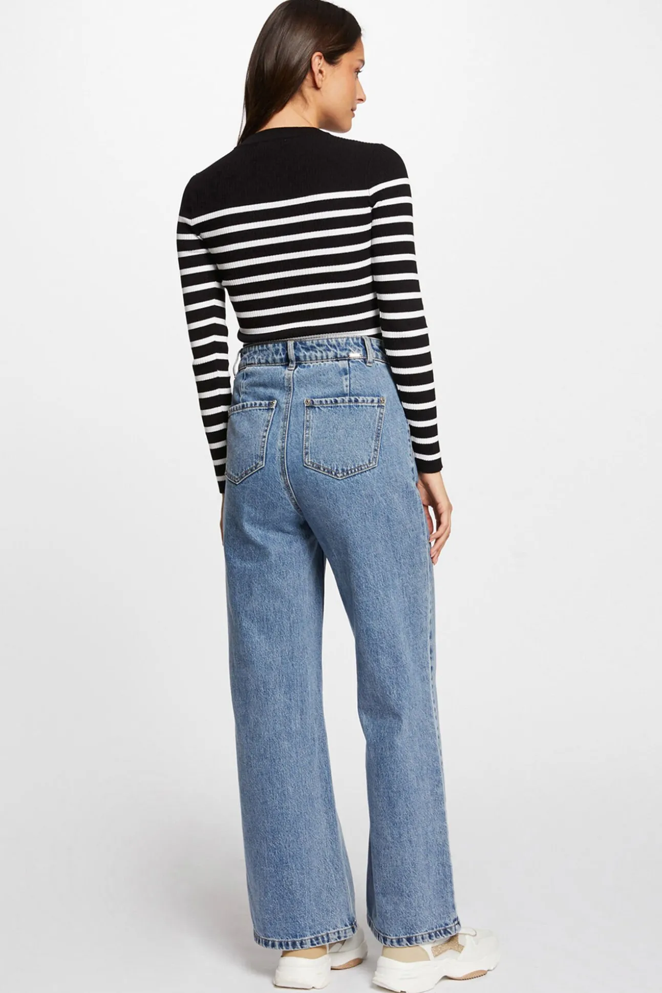 Jersey manga larga con rayas