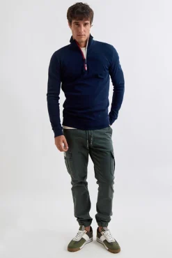 Jersey Media Cremallera Contraste