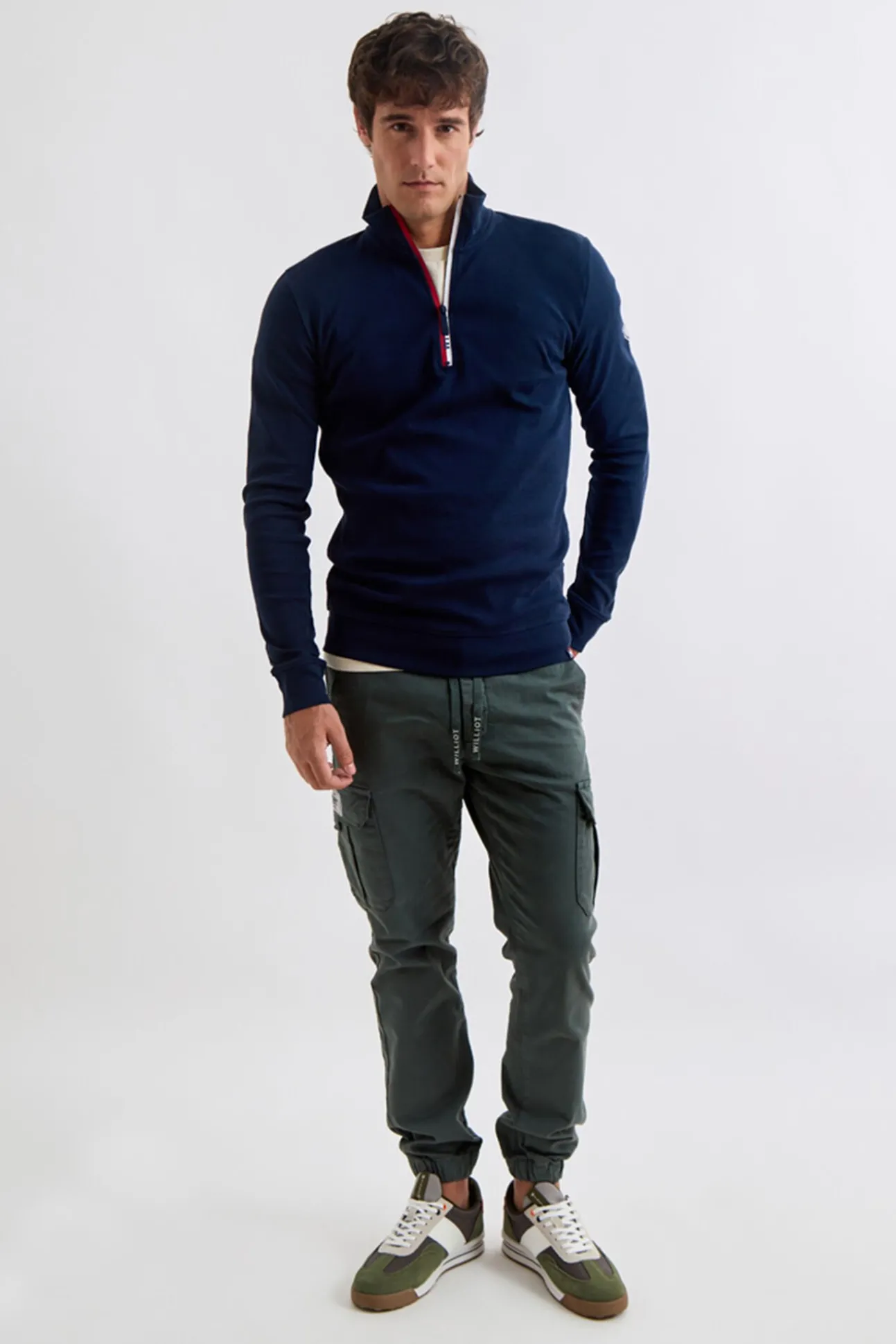 Jersey Media Cremallera Contraste