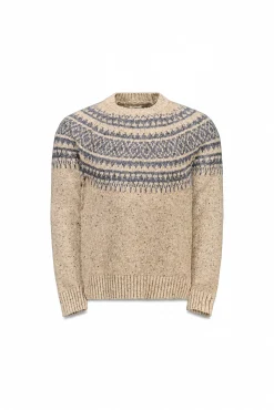 Jersey navideño jacquard cuello caja