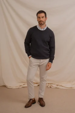 Jersey Nudos Cuello Caja