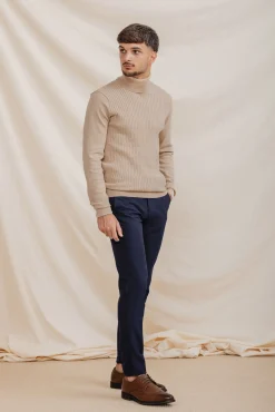 Jersey Nudos Cuello Vuelto