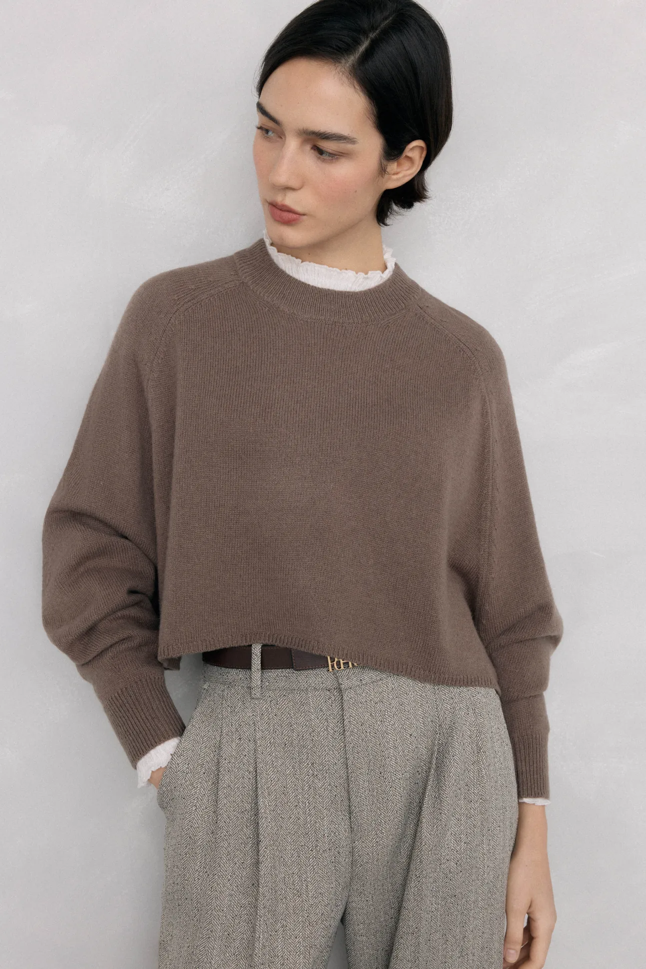 Jersey oversize cropped