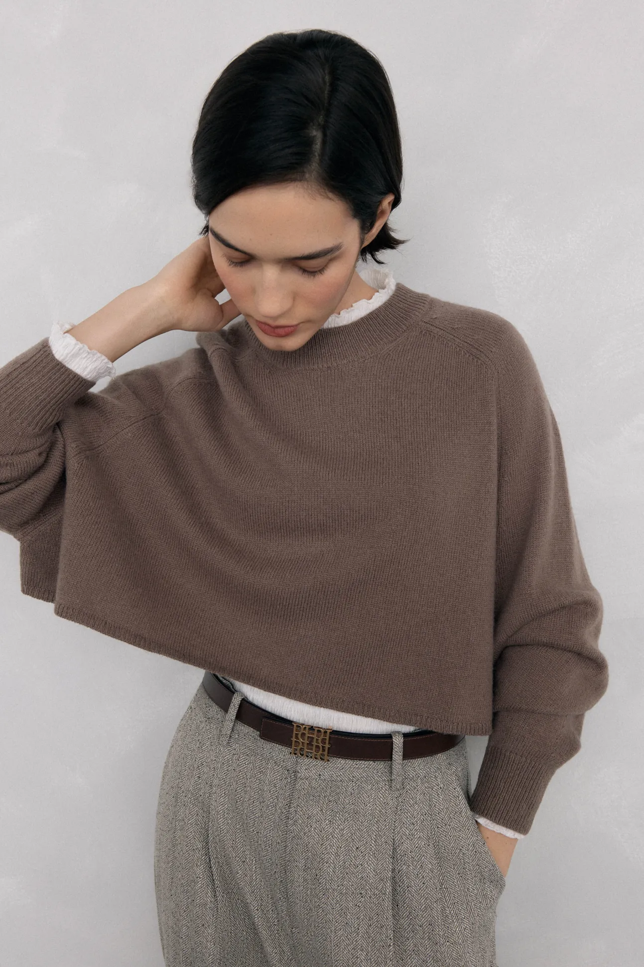 Jersey oversize cropped