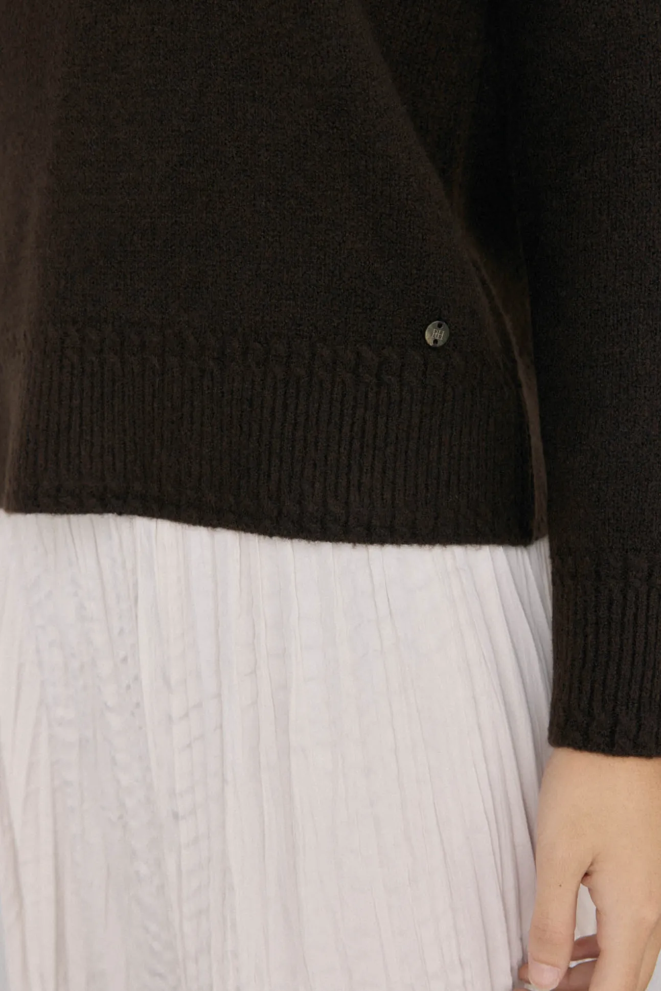 Jersey pico detalles de mini ochos