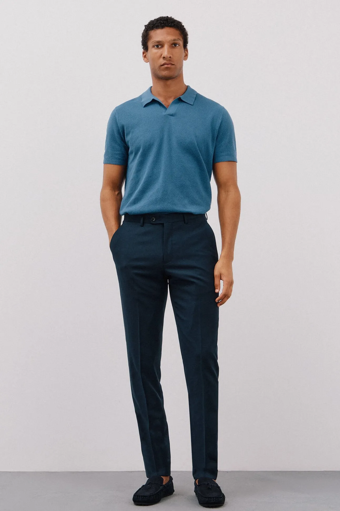 Jersey polo manga corta algodón estructura