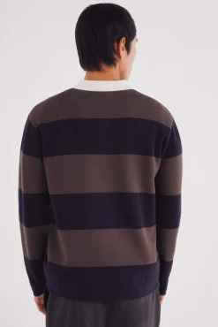 Jersey polo rayas anchas