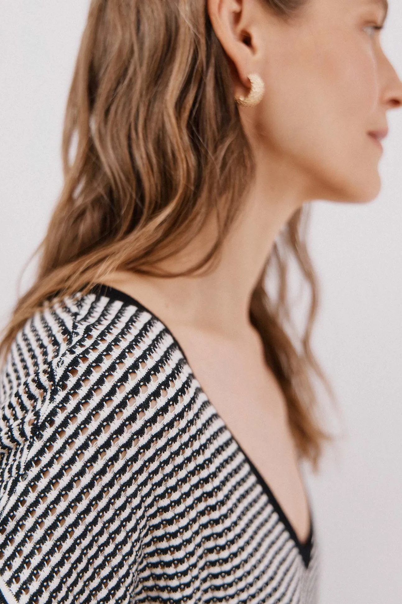 Jersey punto bicolor