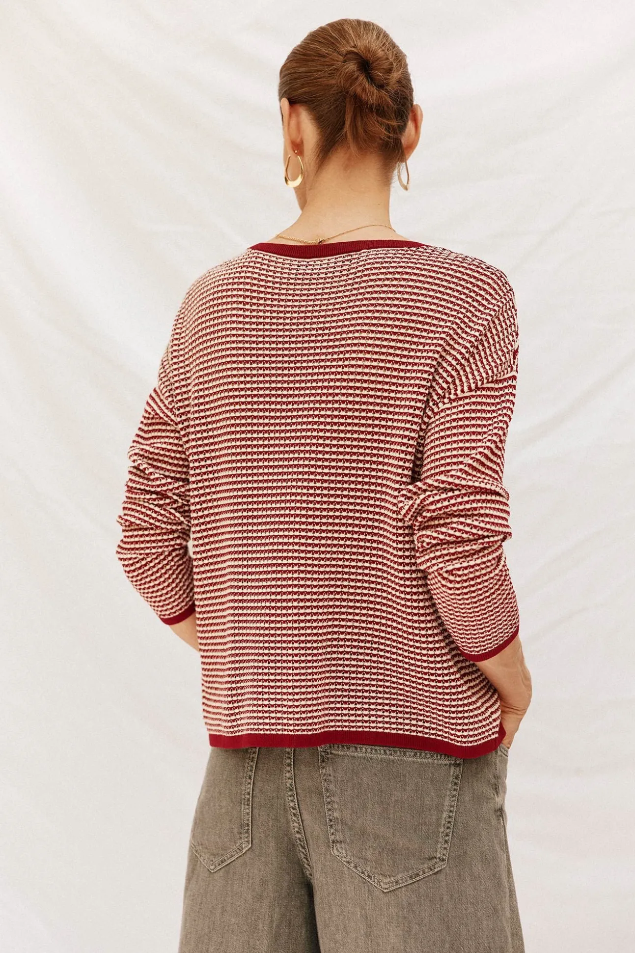 Jersey punto bicolor