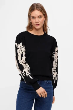 Jersey punto bordado