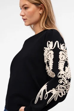 Jersey punto bordado