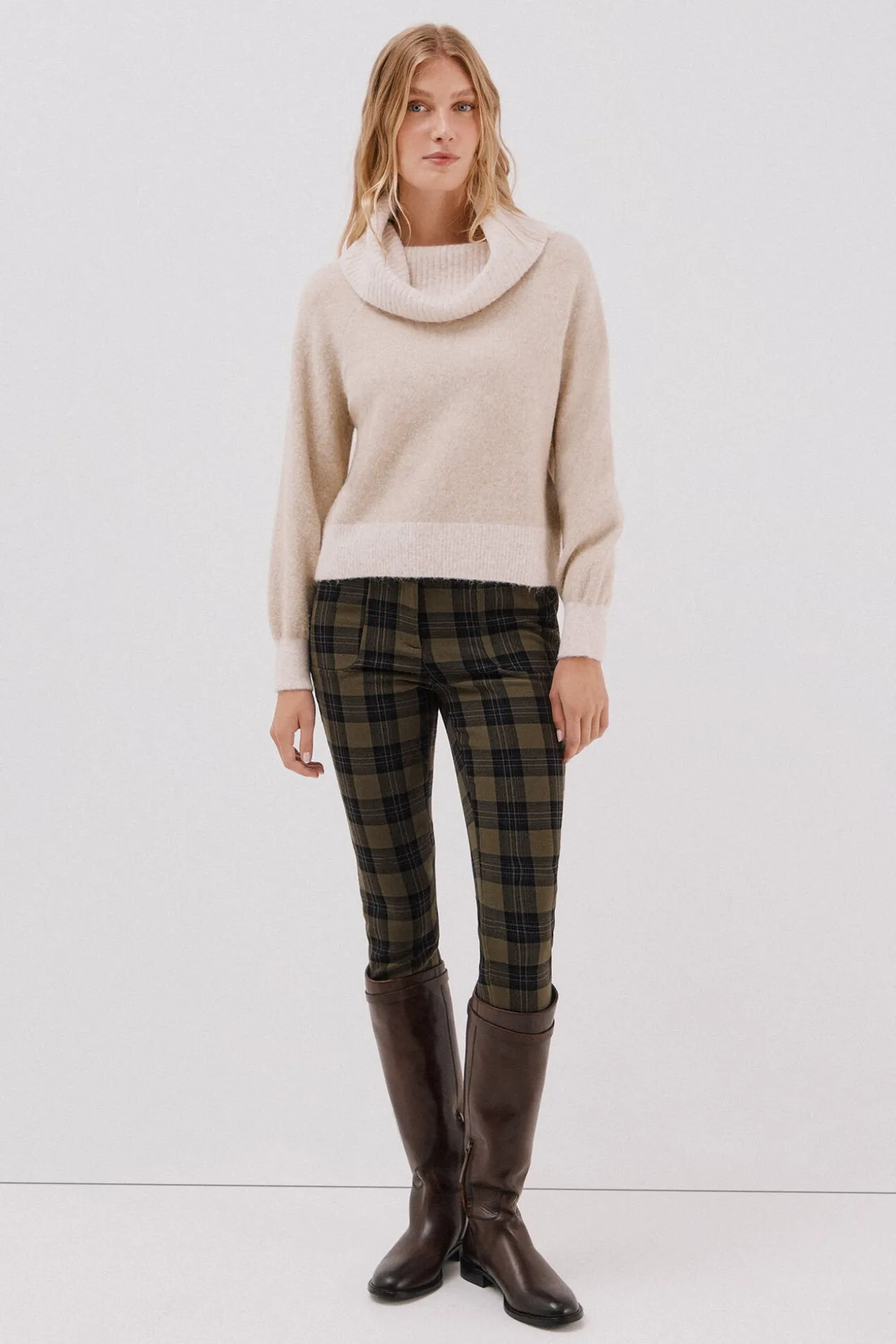 Jersey punto combinado