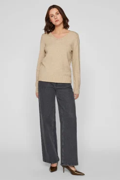 Jersey punto cuello pico