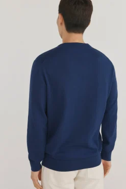 Jersey punto fino algodón premium cuello pico