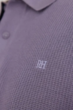 Jersey punto fino cuello polo estructura