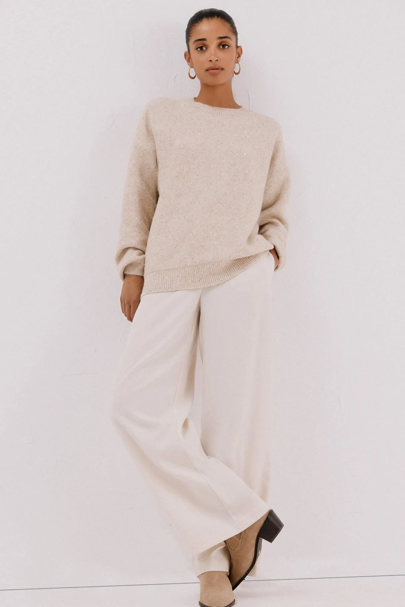 Jersey punto lentejuelas