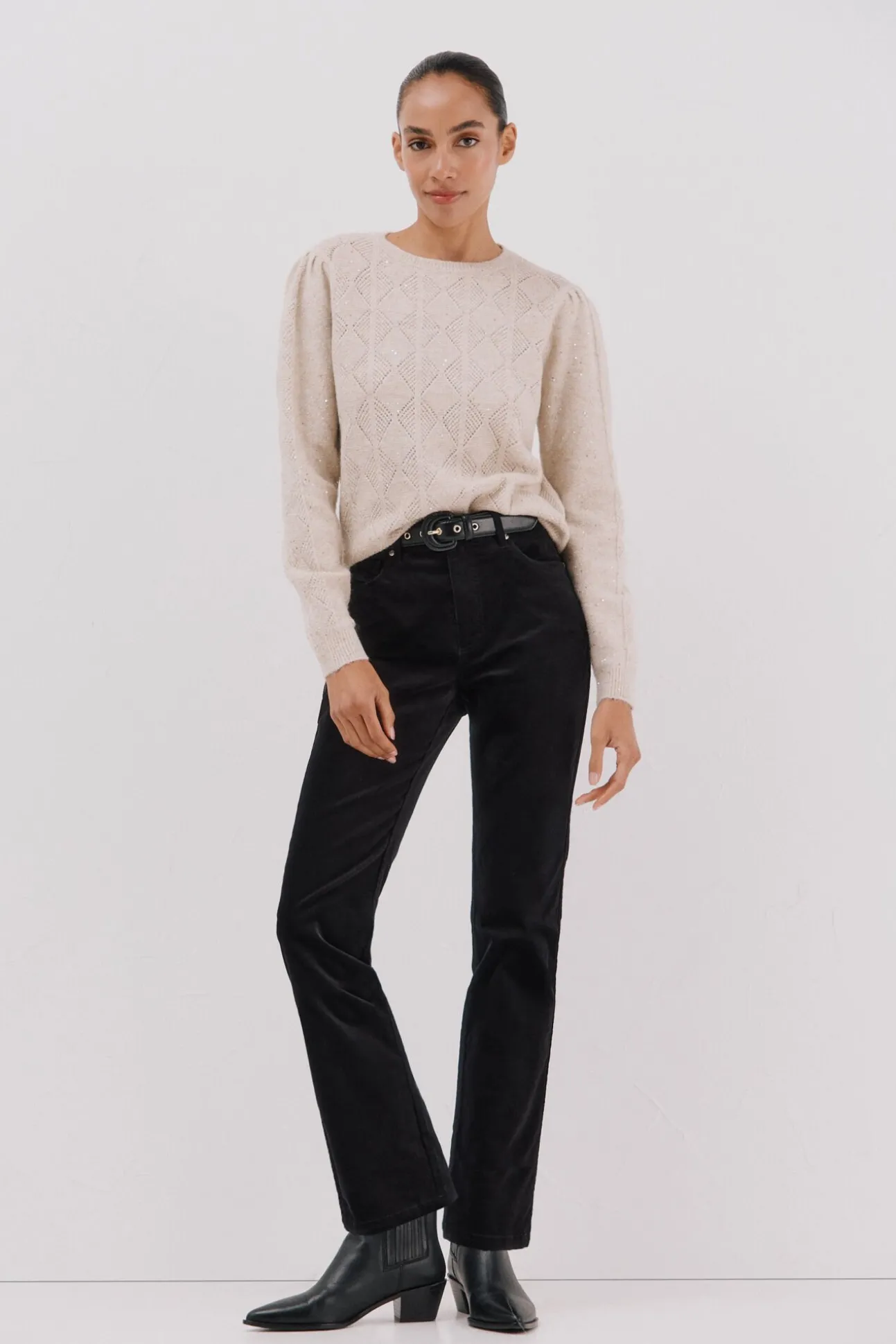 Jersey punto lentejuelas