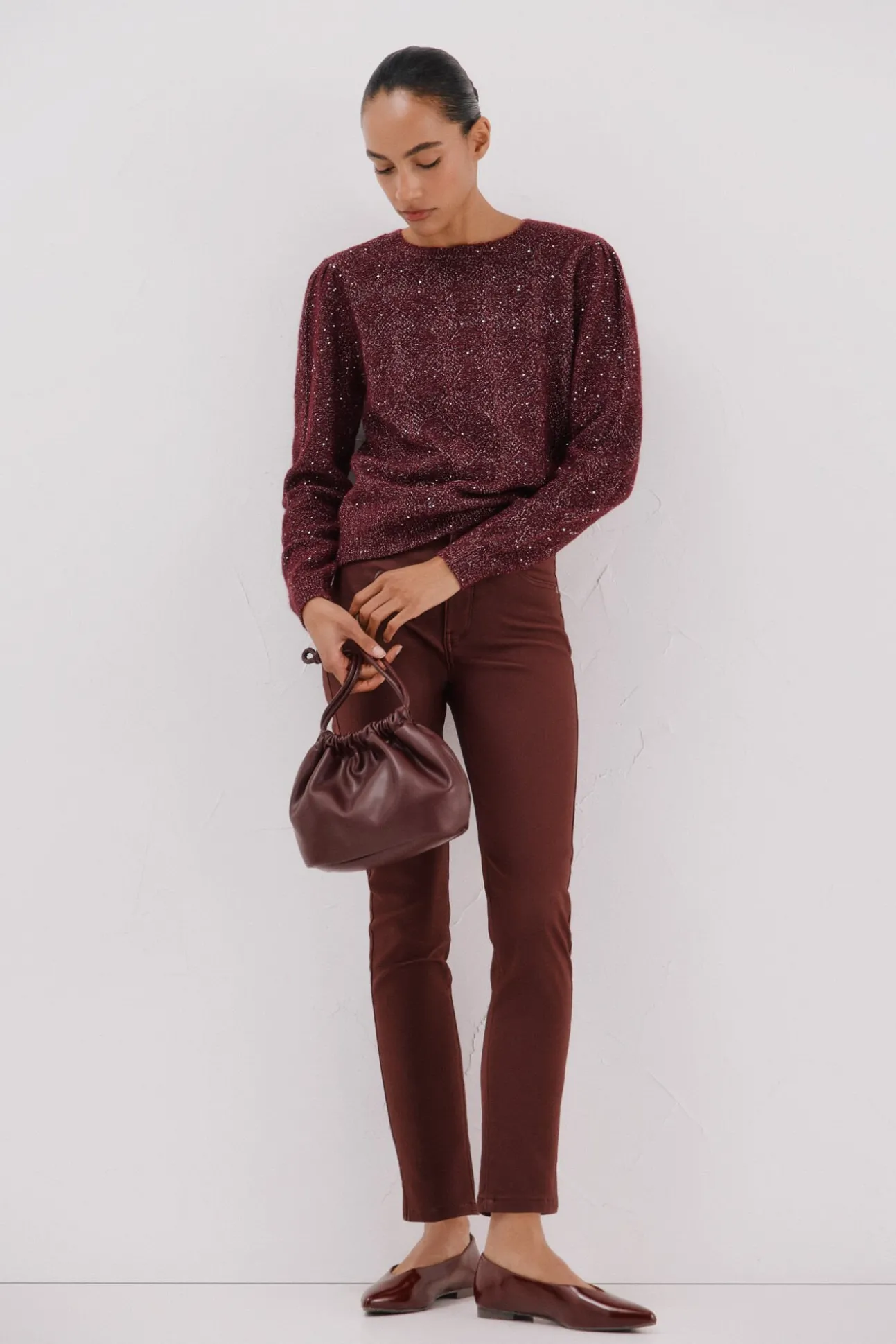 Jersey punto lentejuelas