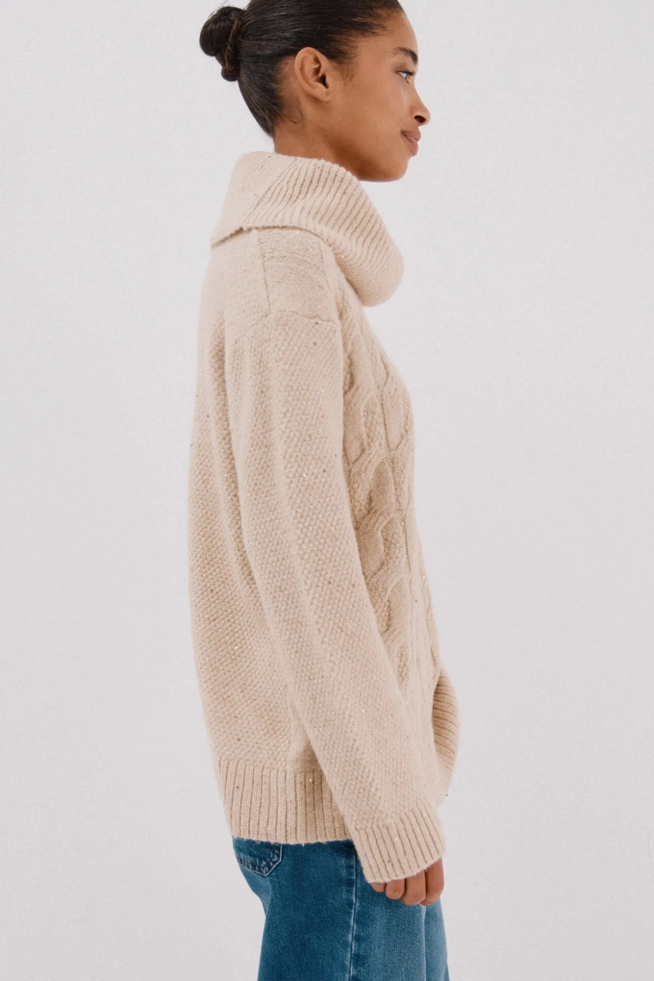 Jersey punto lentejuelas