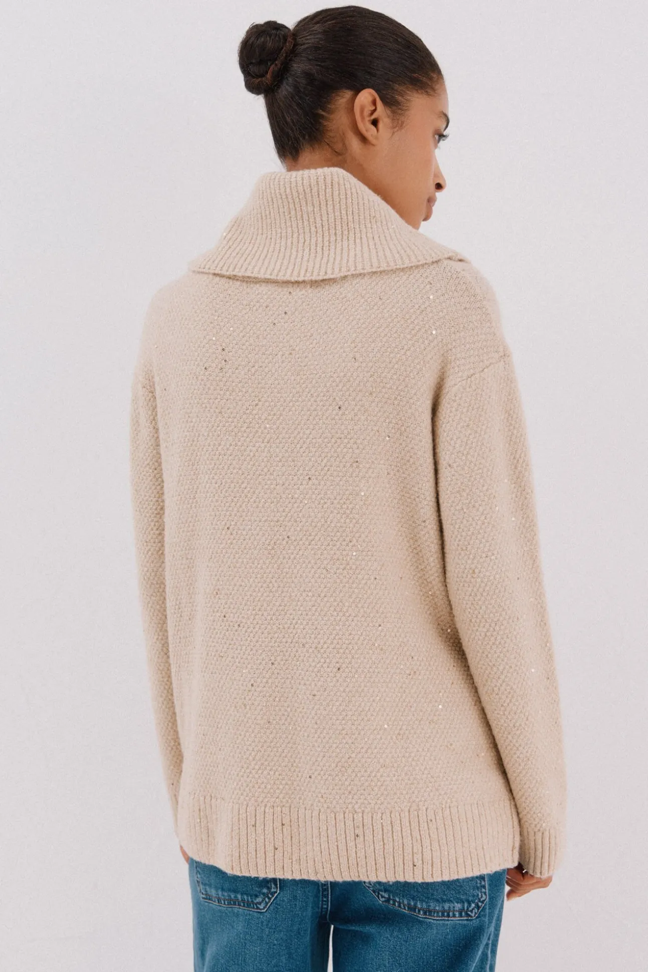 Jersey punto lentejuelas