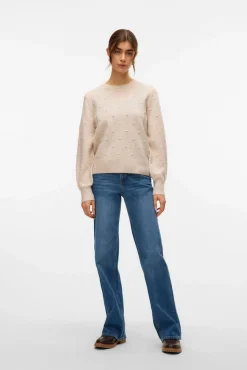 Jersey punto lunares con textura