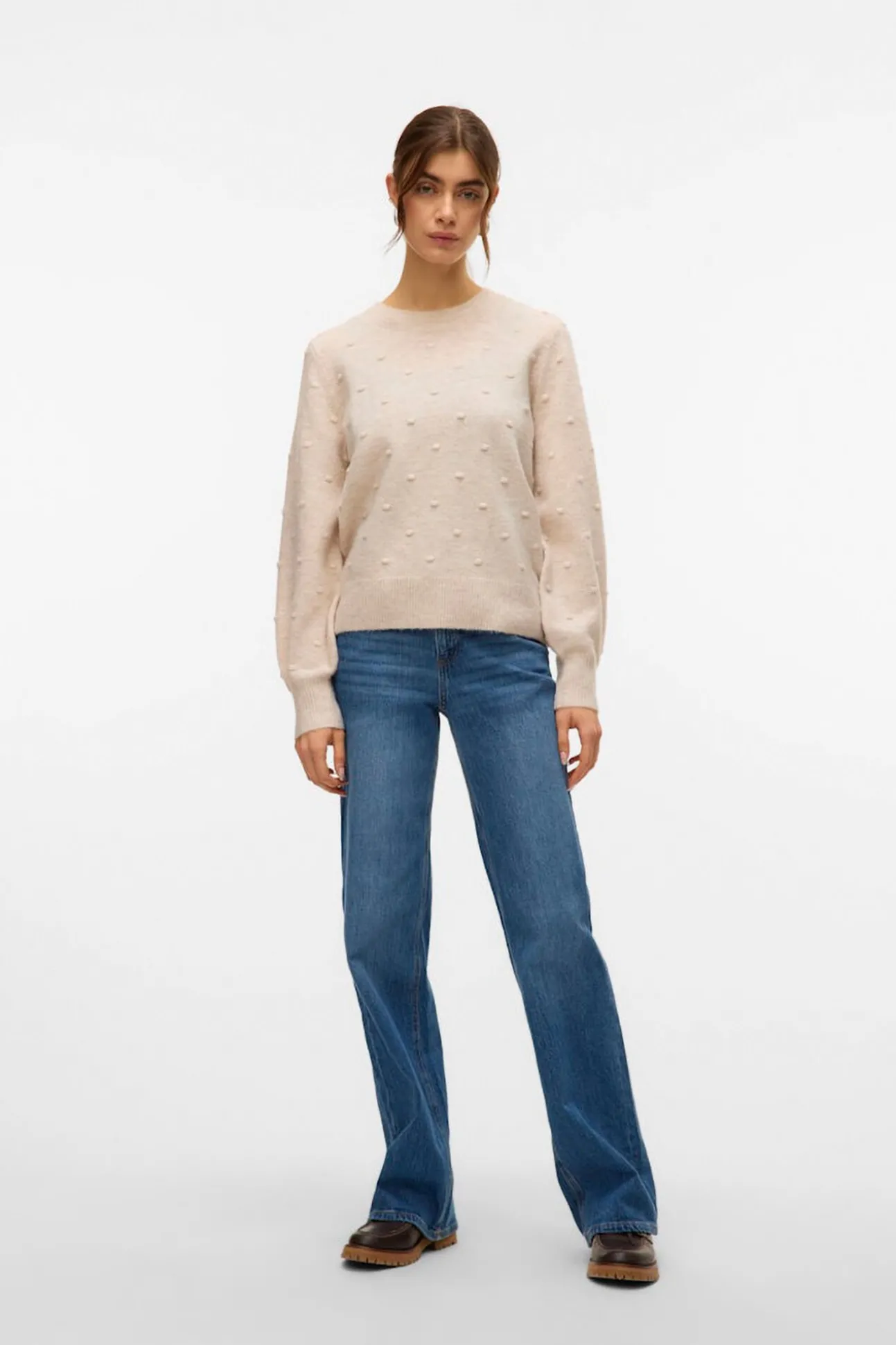 Jersey punto lunares con textura