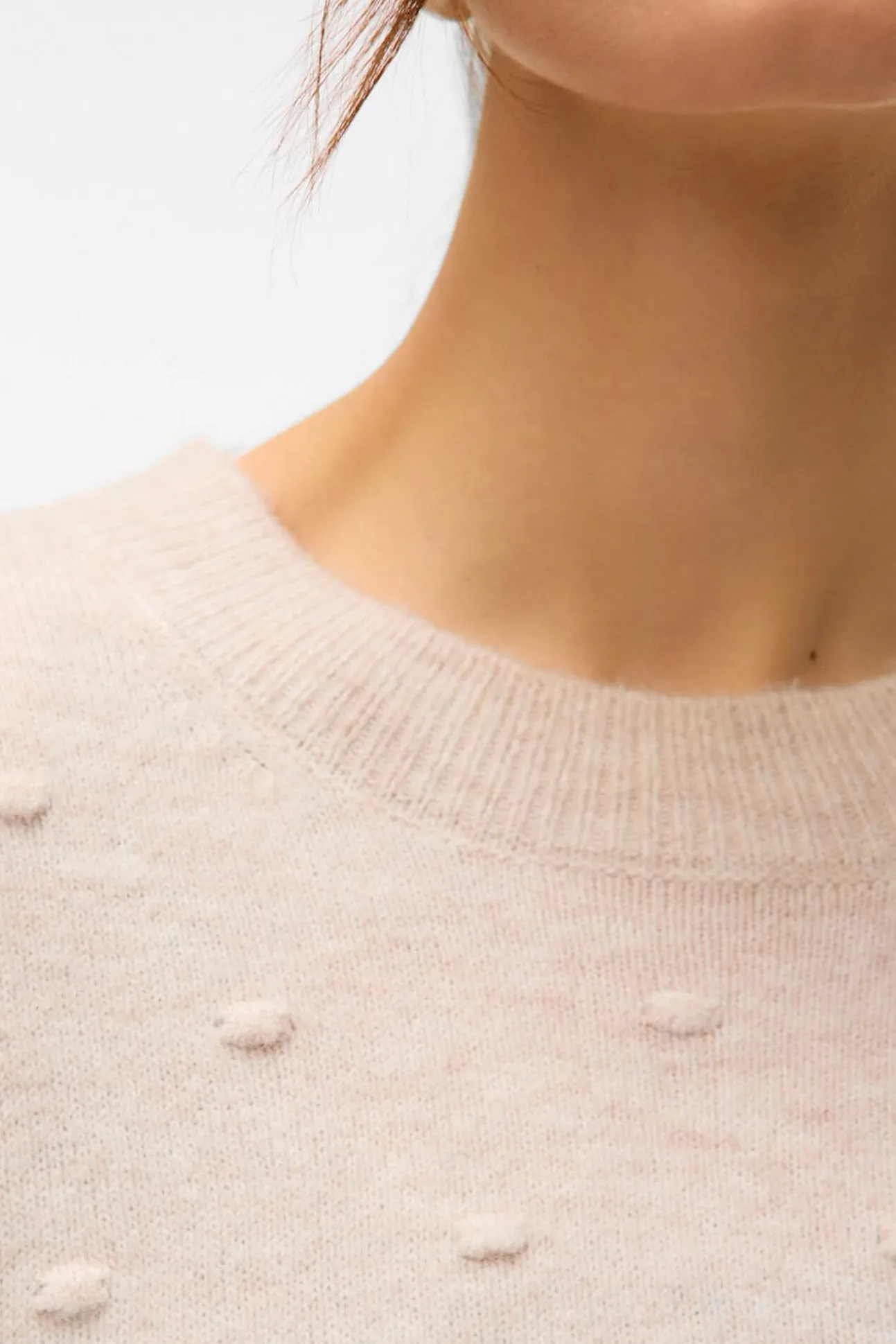 Jersey punto lunares con textura