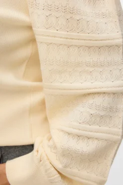 Jersey punto manga encaje talla grande