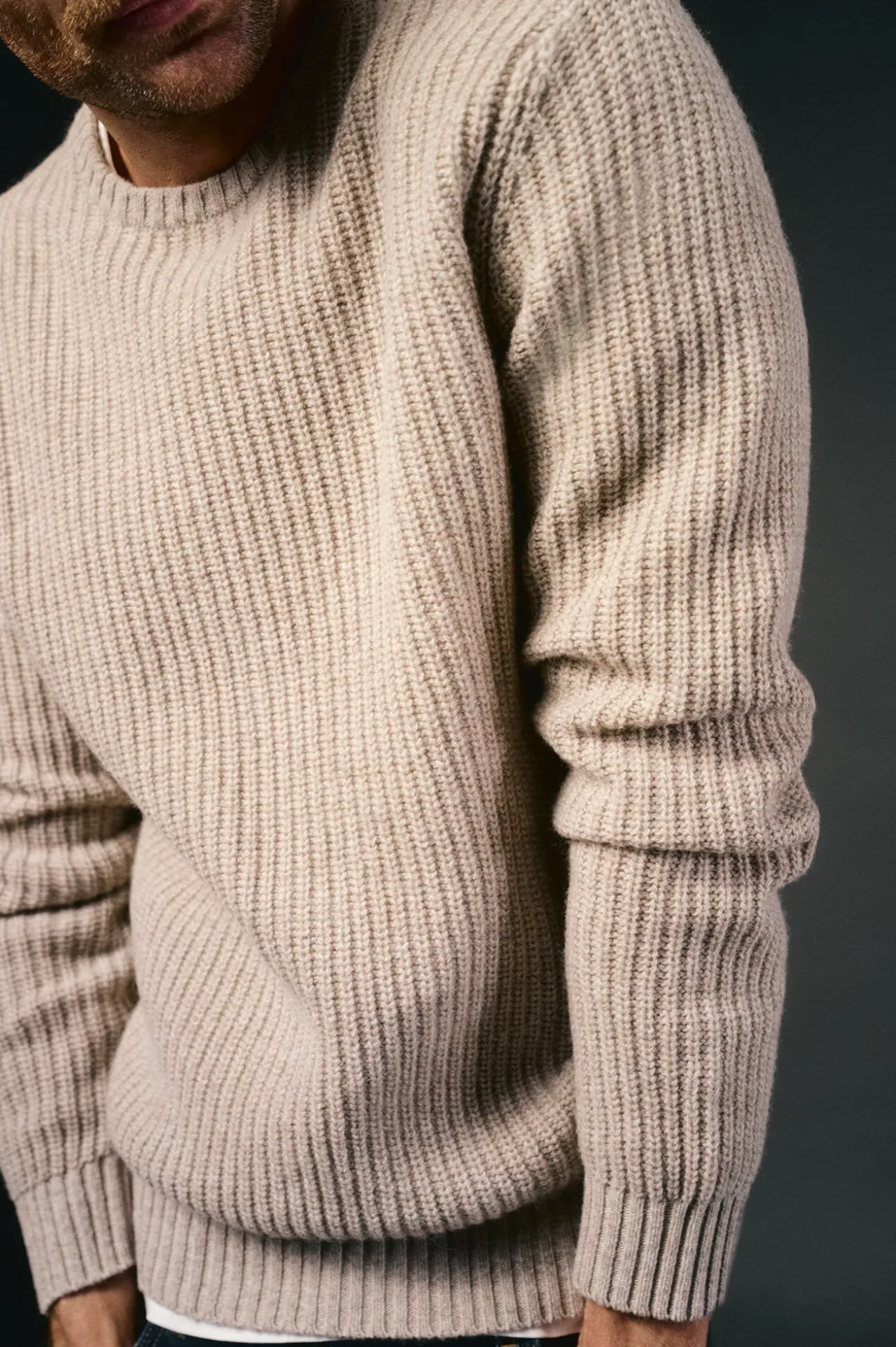 Jersey punto perlado lana