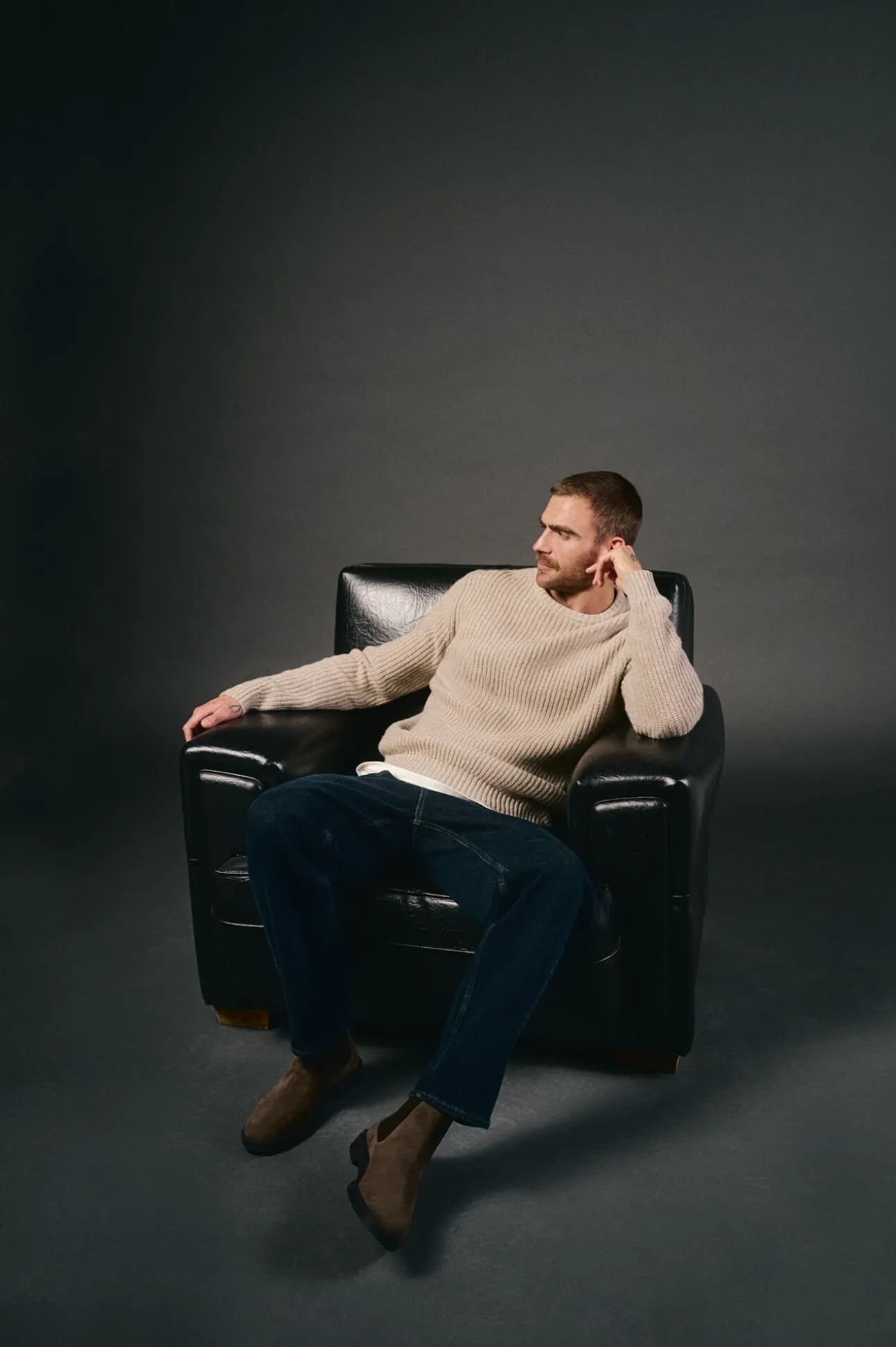 Jersey punto perlado lana