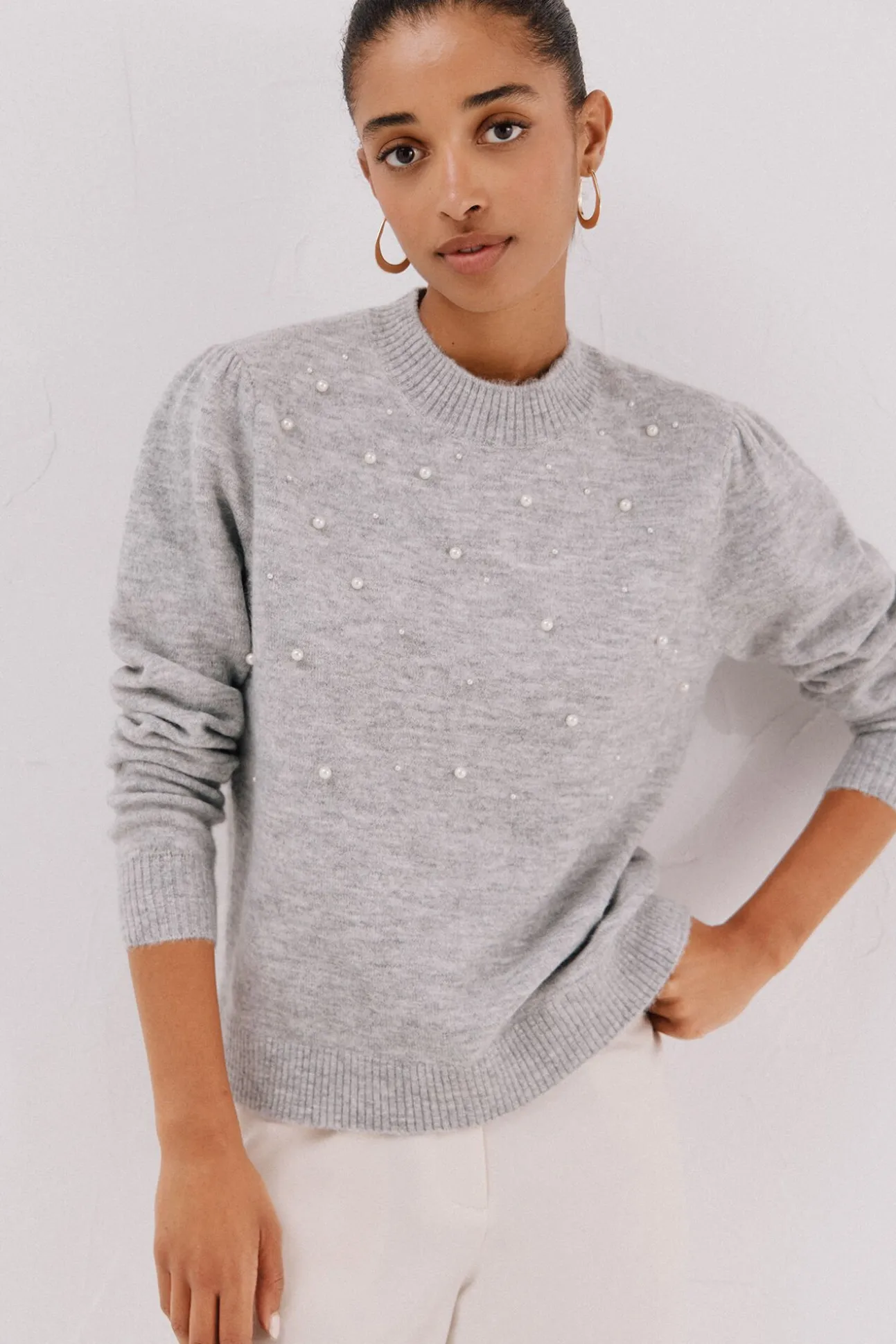 Jersey punto perlas