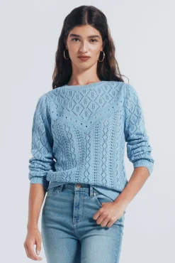 Jersey punto pointelle