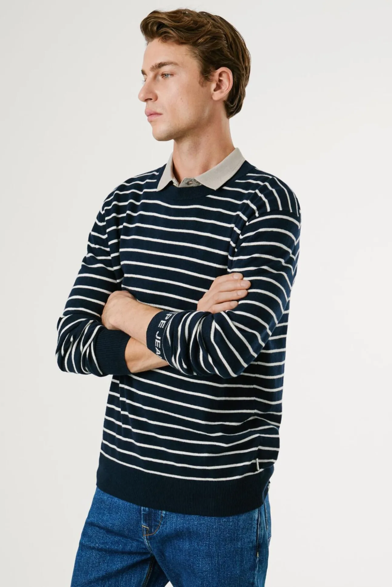 Jersey Punto Rayas Fit Regular