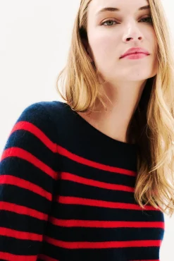 Jersey rayas 100% cachemira