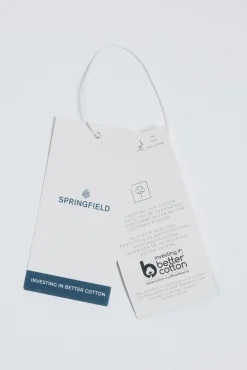 Jersey rayas combinado detalle bordado