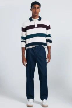 Jersey rayas cuello polo