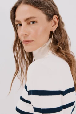 Jersey rayas cuello vuelto