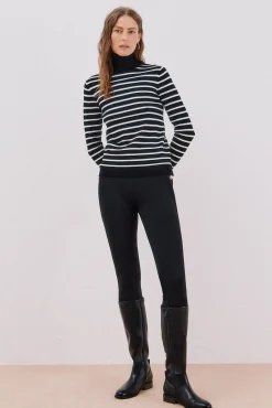 Jersey rayas cuello vuelto