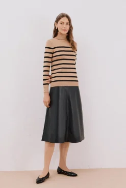 Jersey rayas cuello vuelto