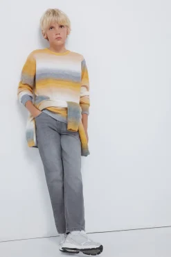 Jersey rayas naranjas niño