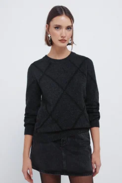 Jersey rombos lentejuelas