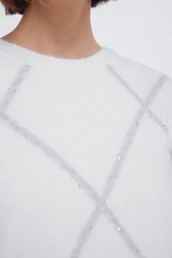 Jersey rombos lentejuelas